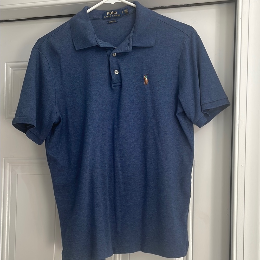 Polo by Ralph Lauren Men's Blue Polo Shirt